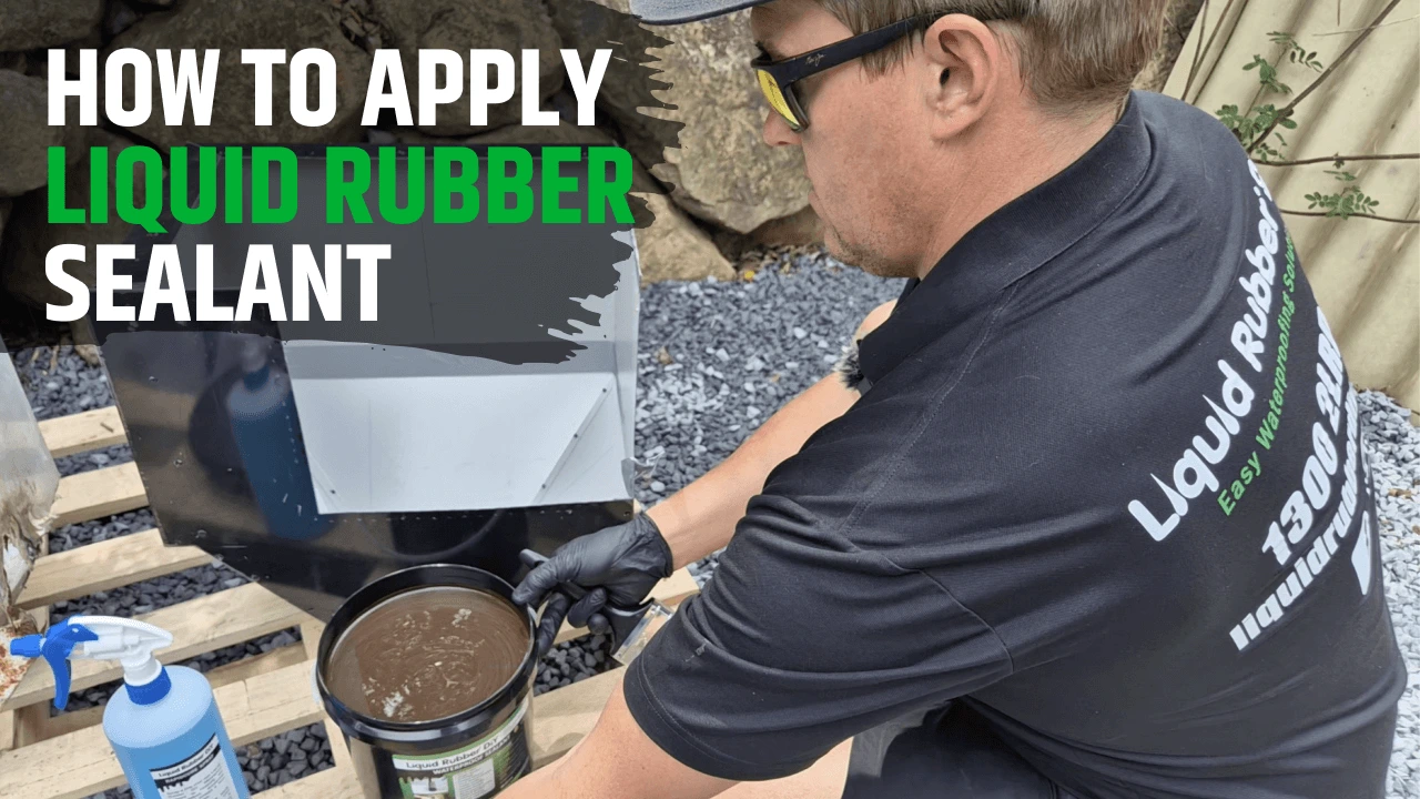 How to apply Liquid Rubber waterproof sealant for roof leak repair